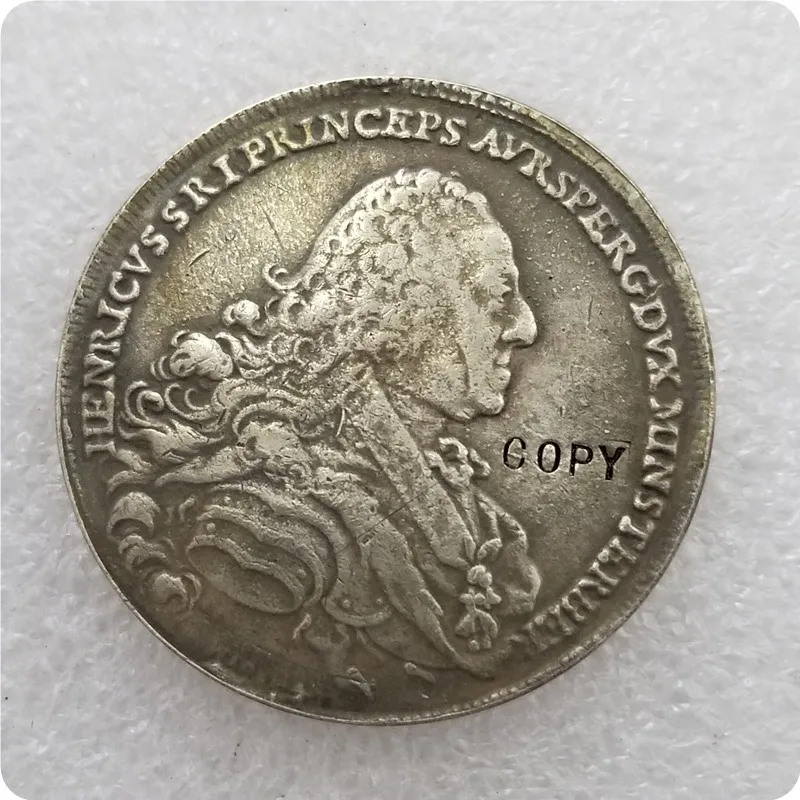 Монета 1762 года австрийских штатов в 1 талер - копия Heinrich Изображение 0