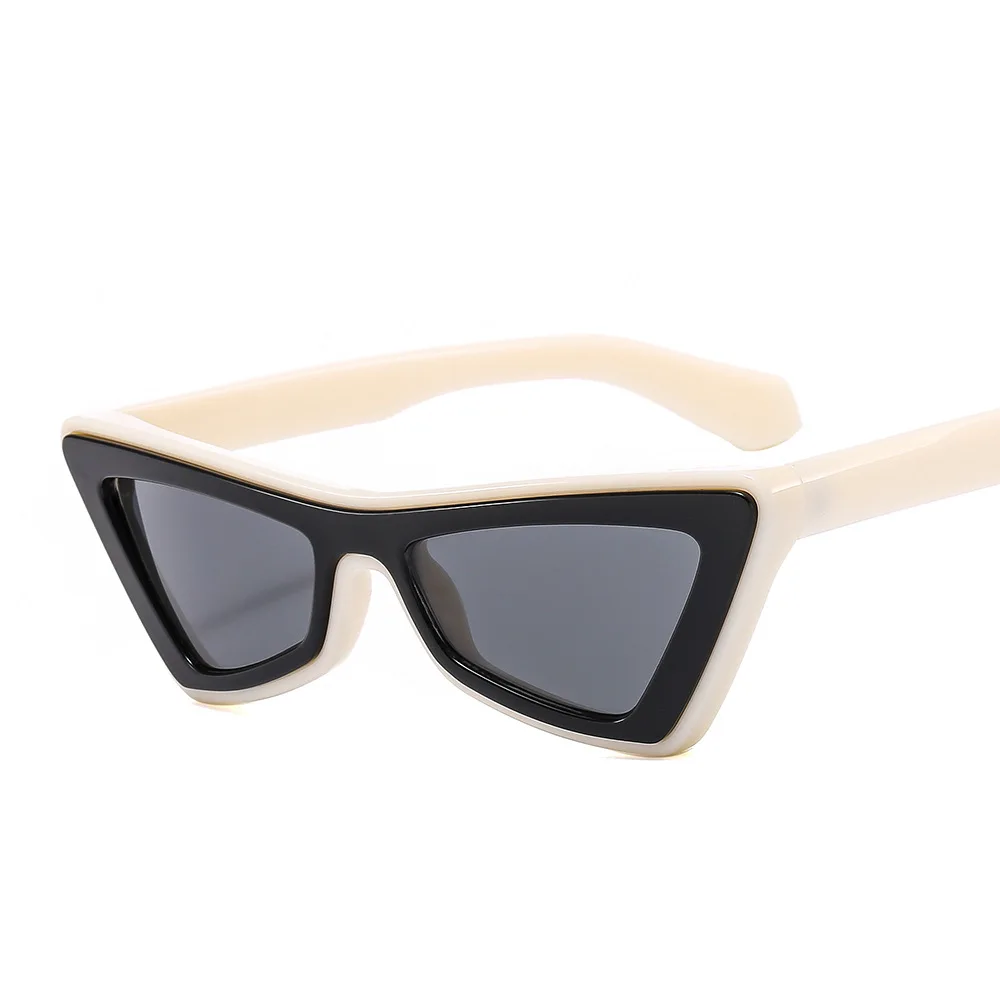 Новые женские солнцезащитные очки с защитой от солнца и ультрафиолета, модные специальные Многоцветные треугольные солнцезащитные очки для вечеринок, уличных съемок, вождения Изображение 1