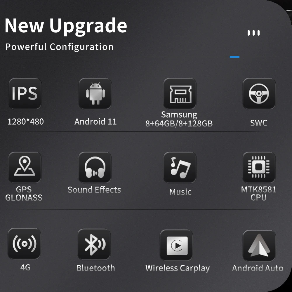 8-Ядерная Система Android 11 Автомобильный Мультимедийный Стерео Для Audi Q3 Google WIFI 4G SIM 8 + 128 ГБ Оперативной Памяти IPS Сенсорный Экран GPS Navi Carplay Изображение 1