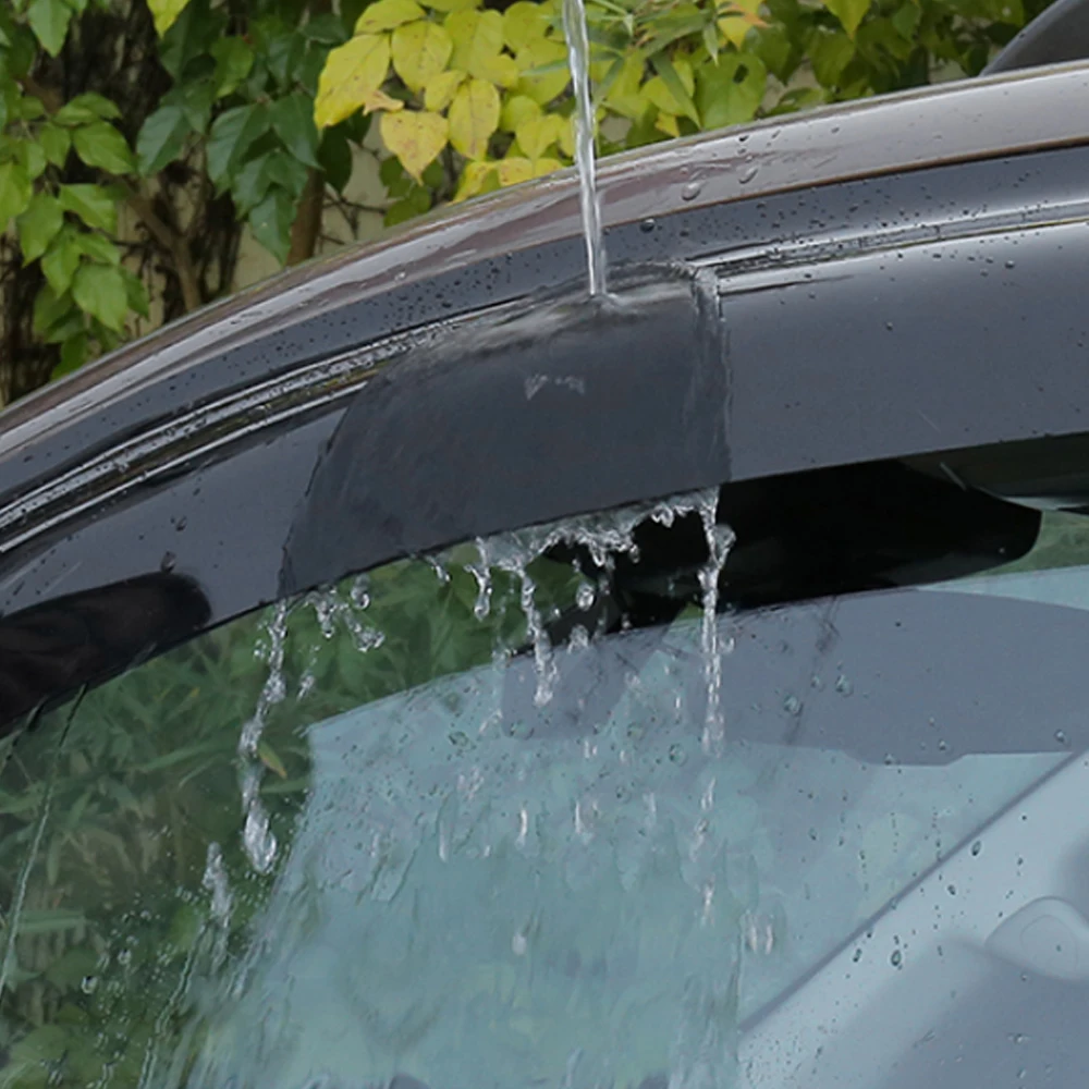 Для Hyundai Santa Fe 2001-2018 Авто Черный Тонированный Козырек Бокового Окна Автомобиля Вентиляционные Тенты Укрытия От Дождя Дверной Вентиляционный Козырек Изображение 2