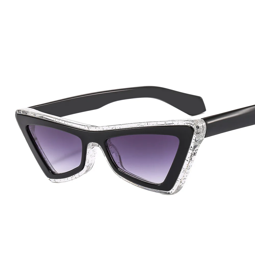 Новые женские солнцезащитные очки с защитой от солнца и ультрафиолета, модные специальные Многоцветные треугольные солнцезащитные очки для вечеринок, уличных съемок, вождения Изображение 2