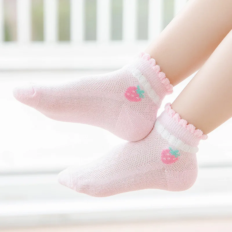 5 Пар/лот, качественные теплые детские носки для девочек, новогодние носки, детские женские короткие носки Изображение 2