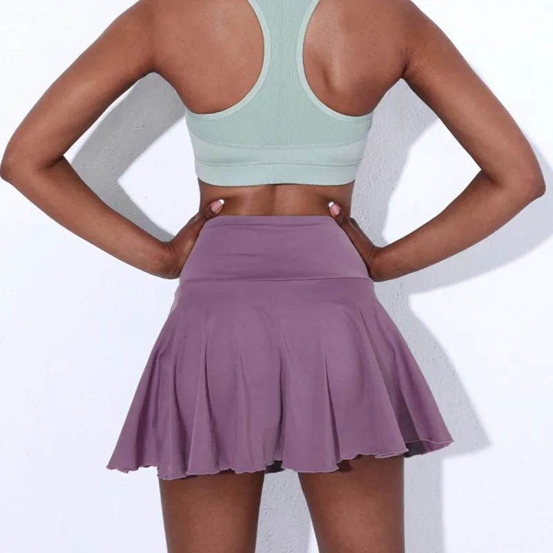 Новая женская теннисная юбка, подчеркивающая тонкость, препятствующая движению со скоростью света, юбка с сухим покрытием на бедрах Изображение 2