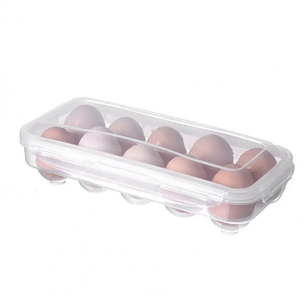 Противоударный Прозрачный Видимый Чехол-органайзер для яиц с сеткой 10/18 для холодильника, кухонные Принадлежности Изображение 3