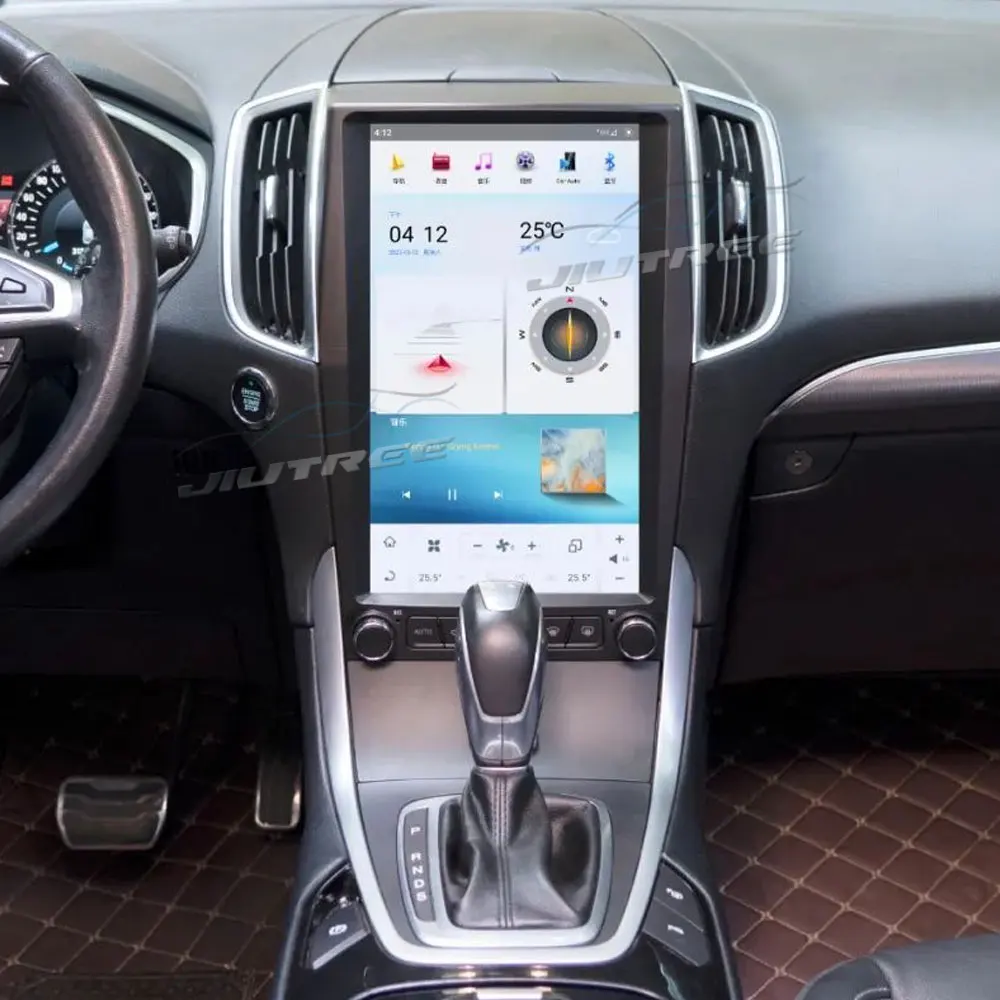 13,6 ДЮЙМОВ Для Ford Edge 2015-2019 Android 11 Экран Qualcomm Tesla Автомобильный Мультимедийный плеер GPS Навигация Аудио Радио Стереосистема Изображение 3
