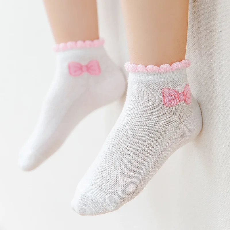 5 Пар/лот, качественные теплые детские носки для девочек, новогодние носки, детские женские короткие носки Изображение 3