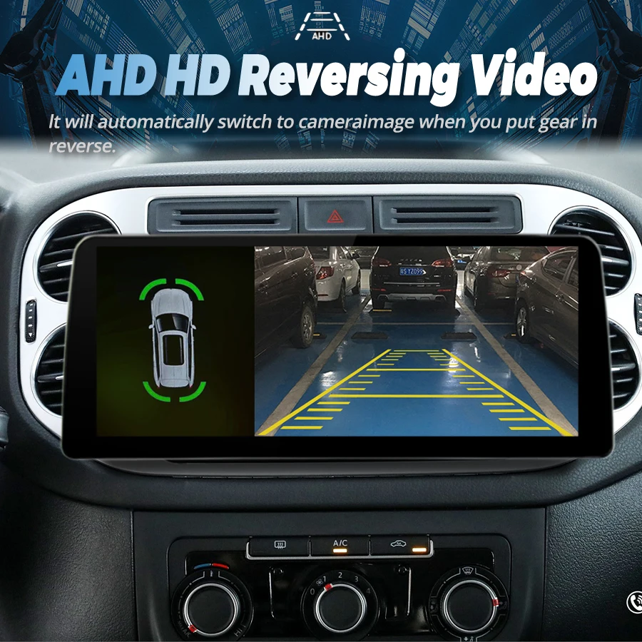 12,3-дюймовый экран Android 13-автомобильный видеоплеер 2Din Радио стерео для Volkswagen Tiguan 2006-2016 GPS Мультимедийное головное устройство Carplay Изображение 4