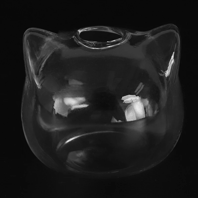 Стеклянная ваза в форме кошки, ваза для гидропонных растений, террариум, горшок, декор, художественный подарок Изображение 4