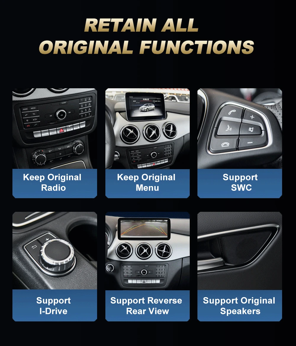 Jingtian Auto Автомобильная Навигация Мультимедиа Android12 Радио Видеоплеер Аудио для Mercedes Benz B Class RHD W245 W246 2011-2018 DSP Изображение 5