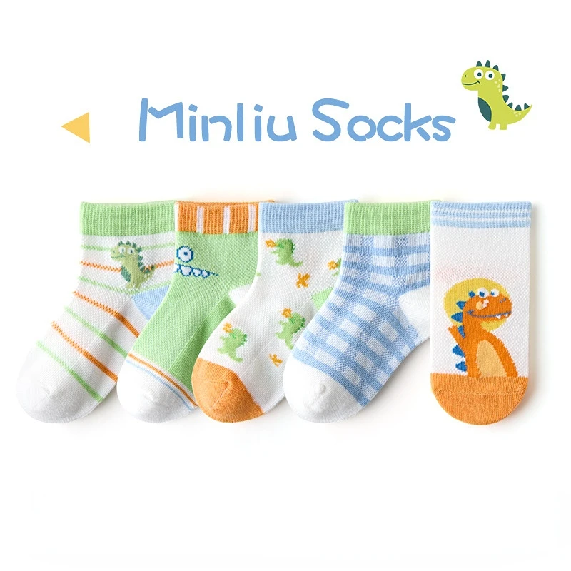 5 Пар/лот, качественные теплые детские носки для девочек, новогодние носки, детские женские короткие носки Изображение 5