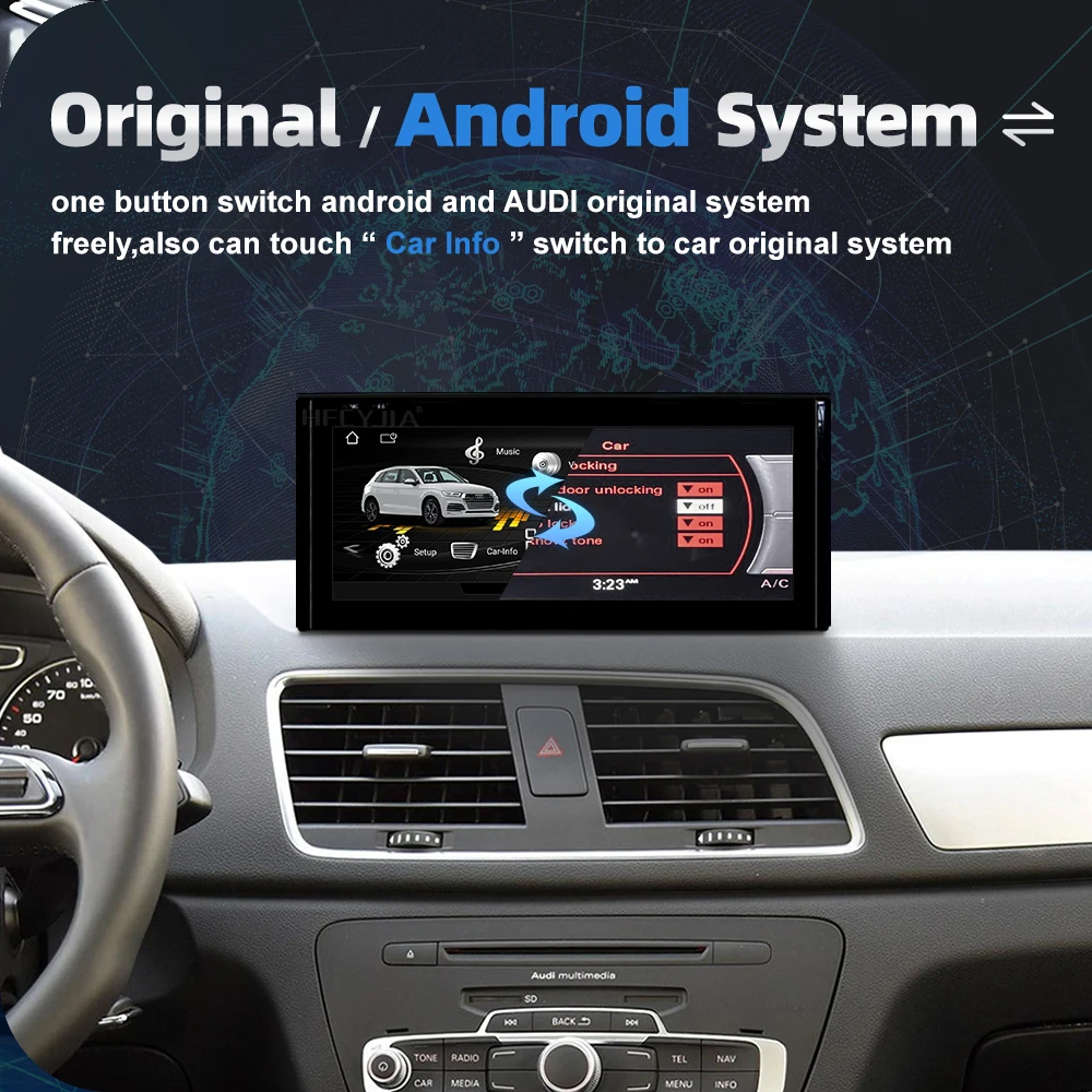 8-Ядерная Система Android 11 Автомобильный Мультимедийный Стерео Для Audi Q3 Google WIFI 4G SIM 8 + 128 ГБ Оперативной Памяти IPS Сенсорный Экран GPS Navi Carplay Изображение 5