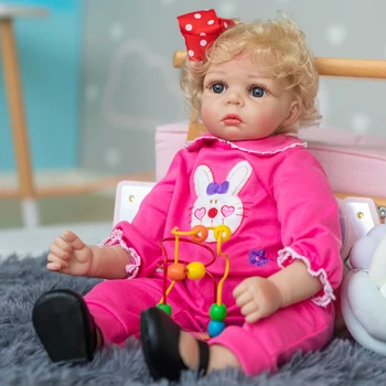 NPK 55 СМ Кукла Bebe Reborn Baby Размер новорожденного Дафна Реалистичная Мягкая на ощупь кукла-принцесса с милым личиком Подарок на День рождения