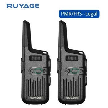 Ruyage Q20 Mini Walkie Talkie Перезаряжаемые Портативные Рации 1 или 2 шт PTT PMR446 Дальнего Действия Портативная Двусторонняя Радиостанция Для Охоты