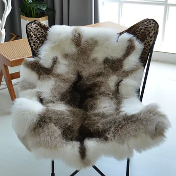MUZZI Новый ковер из искусственного меха оленя с животными, плюшевая подушка для стула, чехол для дивана, имитация кожи оленя, Рождественский подарок 90x120