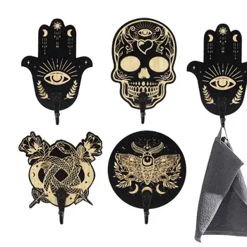 Настенный держатель для ключей Инновационный Аутентичный декор в стиле дзен Spiritual Moon Вешалка для ключей, кружек, полотенец, Шляпы и других аксессуаров