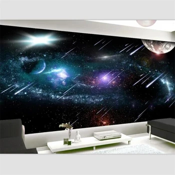 Обои beibehang на заказ фреска для гостиной спальни метеоритная вселенная звездное небо космический инопланетянин галактика желающий ТВ фон