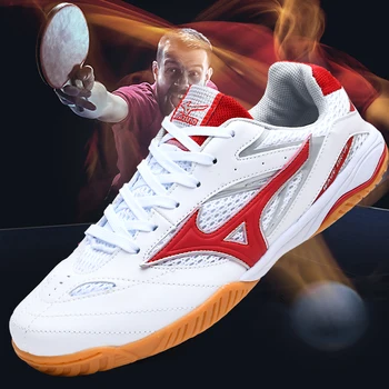 Профессиональная теннисная обувь для мужчин, дышащие теннисные кроссовки, Модные брендовые кроссовки для настольного тенниса, амортизирующие кроссовки для бега