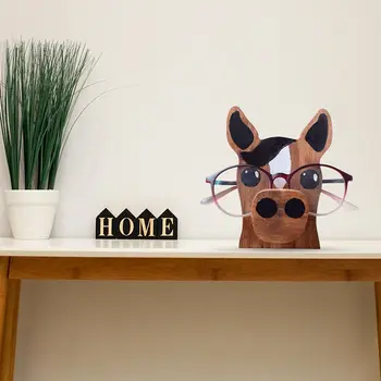 Креативная деревянная ручная резьба по стеклу с животными, солнцезащитные очки, деревянная подставка для очков, подставка для очков с животными, подставка для очков с животными