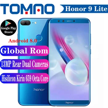 Honor 9 Lite Global Rom Мобильный телефон Hisilicon Kirin 659 Восьмиядерный аккумулятор 3000 мАч 5,65 