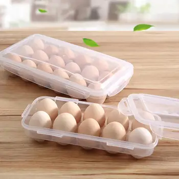 Противоударный Прозрачный Видимый Чехол-органайзер для яиц с сеткой 10/18 для холодильника, кухонные Принадлежности