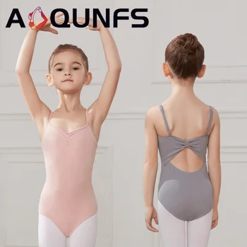 Балетное трико AOQUNFS для девочек, танцевальное балетное гимнастическое трико, танцевальная одежда, камзол, детские костюмы балерин