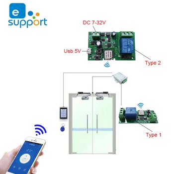 eWeLink wifi switch DC 5V 12v 24v 32v Плавный/Самоблокирующийся беспроводной Релейный модуль Smart home Automation для доступа к двери