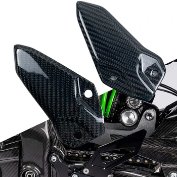 Для Kawasaki ZX25R ZX 25R 2020-2021 ZX-25R Пяточная Пластина Из Углеродного Волокна, Подножка, Пяточные Пластины, Защитные Аксессуары Для мотоциклов