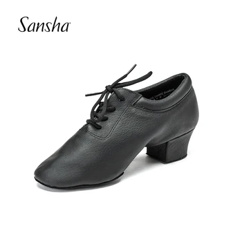 Женские туфли для бальных латиноамериканских танцев Sansha для девочек Высота каблука обуви для персонажей 4 см BR161952L