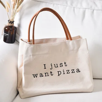 Я хочу женскую сумку-тоут с принтом пиццы, холщовую сумку для пляжных покупок, дорожную сумку для ланча, подарки учителям по индивидуальному заказу