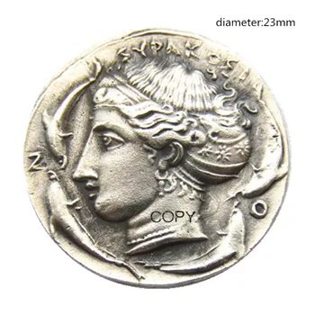 Монеты-копии G (56) древней Греции, покрытые серебром