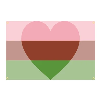 Gyneromantic Flag 3x5 футов, включая флаг Poly Rainbow