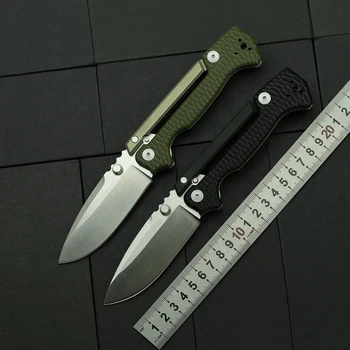 Новый стиль Складной нож AD15 с алюминиевой или титановой ручкой G10 для кемпинга на открытом воздухе Охоты рыбалки выживания Тактические карманные EDC ножи