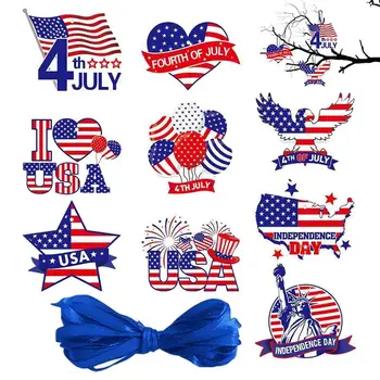 1 комплект День независимости Американский флаг Пентаграмма футбольная подвеска для тематической вечеринки 4 июля в Америке украшения дома DIY принадлежности