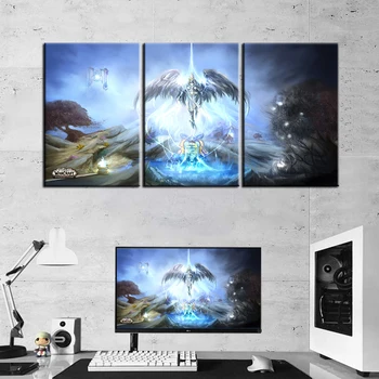 Настенные наклейки с изображением видеоигр World of Warcraft: shadowlands, принты на холсте, украшение гостиной для настенного покрытия