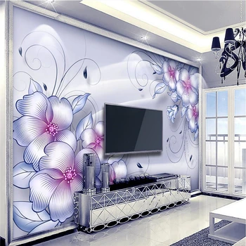 beibehang Пользовательские наклейки на стену 3D большая фреска модный бутик узор гостиная ТВ настенные обои papel de parede для стен 3