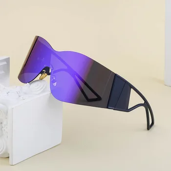 2023 Новые бескаркасные ветрозащитные модные солнцезащитные очки Y2K высокого качества эстетические спортивные велосипедные очки оптом steampunk rave glass