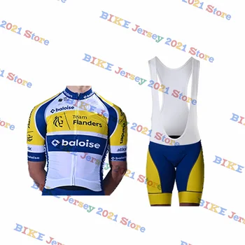 2023 Team Flanders Baloise Велоспорт Джерси Комплект Maillot Completo Велоспорт Джерси Нагрудник Короткий Комплект Дорожный Велосипед Одежда Платье Костюм