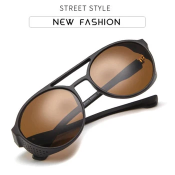 Ретро Классические солнцезащитные очки в стиле панк, модные Мужские Брендовые Дизайнерские очки, Солнцезащитные очки, мужские Винтажные Солнцезащитные очки UV400, очки для мужчин