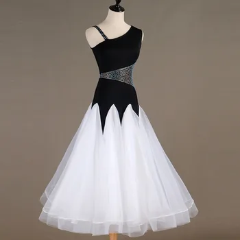 Платье для бальных танцев, стандартное платье для бальных танцев, платье с большими свингами, костюм для соревнований по вальсу, танго, платье для выступлений