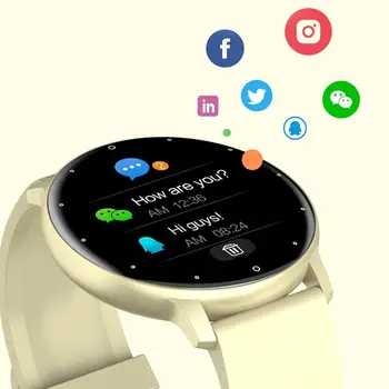ZK30 Смарт-Часы Мужские Женские С Полным Сенсорным Экраном Спортивные Фитнес-Смарт-Часы IP67 Водонепроницаемые Bluetooth Для Android IOS Smartwatch Мужские