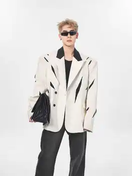 X03288 Модные мужские пальто и куртки 2023, роскошная мужская одежда для подиума, известный бренд, Европейский дизайн, стиль вечеринки