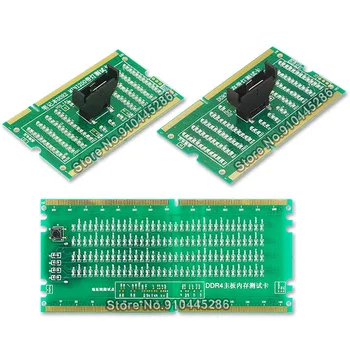Диагностический Анализатор Слота памяти материнской платы DDR2 DDR3 Светодиодная Тестовая карта DDR4 Тестер Подсветки процессора Ложная Нагрузка 1150 1151 1155 1156 Разъем