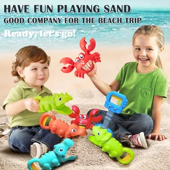 Детская пляжная игрушка с песком, милый захват, коготь, лопата, совок для мальчиков и девочек, малышей