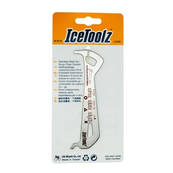 Icetoolz 62C4 Проверка Цепи Из Нержавеющей Стали Go / No-go MTB Инструменты Для Ремонта Дорожных Велосипедов Проверка Индикатора Износа Велосипедной Цепи