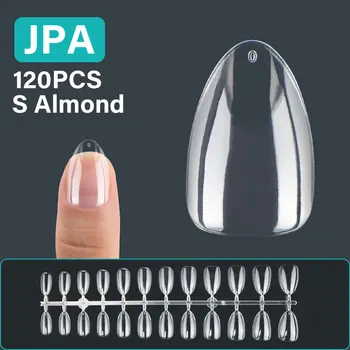 120шт S/ XS Гель для искусственных ногтей X Короткие накладные кончики миндалевидных квадратных накладных ногтей