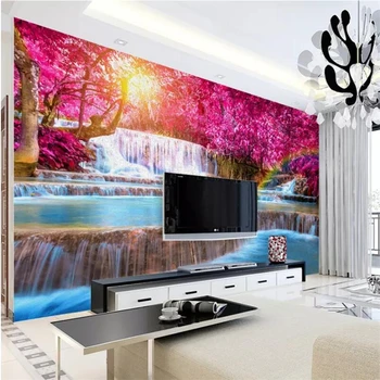бейбехан Пользовательские обои 3d фотообои текущая вода богатый красивый пейзаж украшение живопись обои для гостиной
