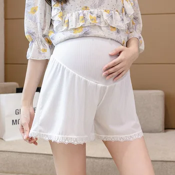 Новые летние леггинсы для беременных, защитные трусы с регулируемой талией, Одежда для беременных женщин