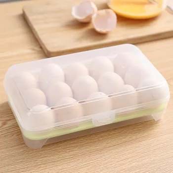 Автоматическая скручивающаяся емкость для яиц для холодильника, Пластиковая банка для яичного печенья с герметичными крышками, Герметичный контейнер для хранения кофе