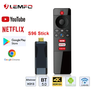LEMFO S96 Smart TV Stick 4K Android 10 Smart TV Box AllWinner H313 2 ГБ 16 ГБ 2,4 Г/5 Г WiFi TV Stick Bluetooth 5,0 Медиаплеер