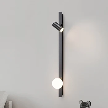 Современный полностью Медный настенный светильник, кисть, Черный настенный светильник, декор в помещении, Прикроватный светильник для спальни G9 GU10